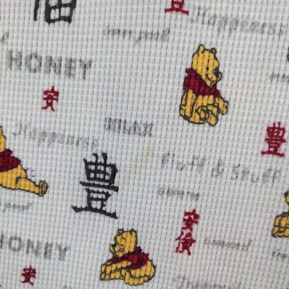 Winnie The Pooh Womens All Over Print Waffle Knit Lounge Pajama Pants White L/XL - Picture 9 of 13